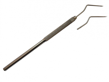 Umlarvnadel für Linkshänder