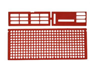 Lüftungs- und Absperrgitter rot (für Apidea)