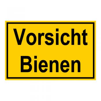 Warnschild Vorsicht Bienen