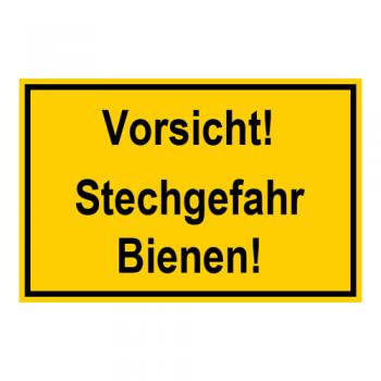 Warnschild Vorsicht Stechgefahr