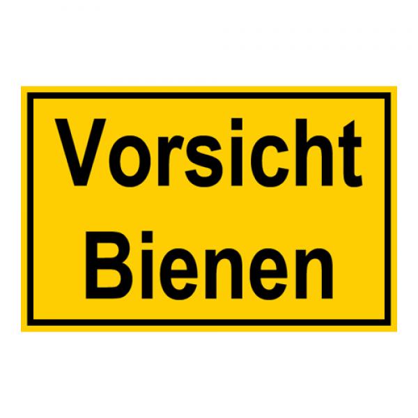 Warnschild Vorsicht Bienen