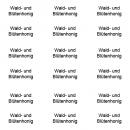 Sortenetikett Wald- + Blütenhonig